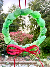 Load image into Gallery viewer, Sea Glass Christmas Wreath Ornament