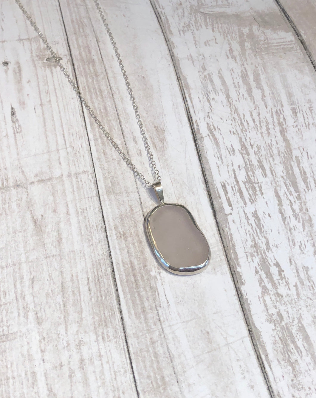 Pastel Genuine Sea Glass Pendant